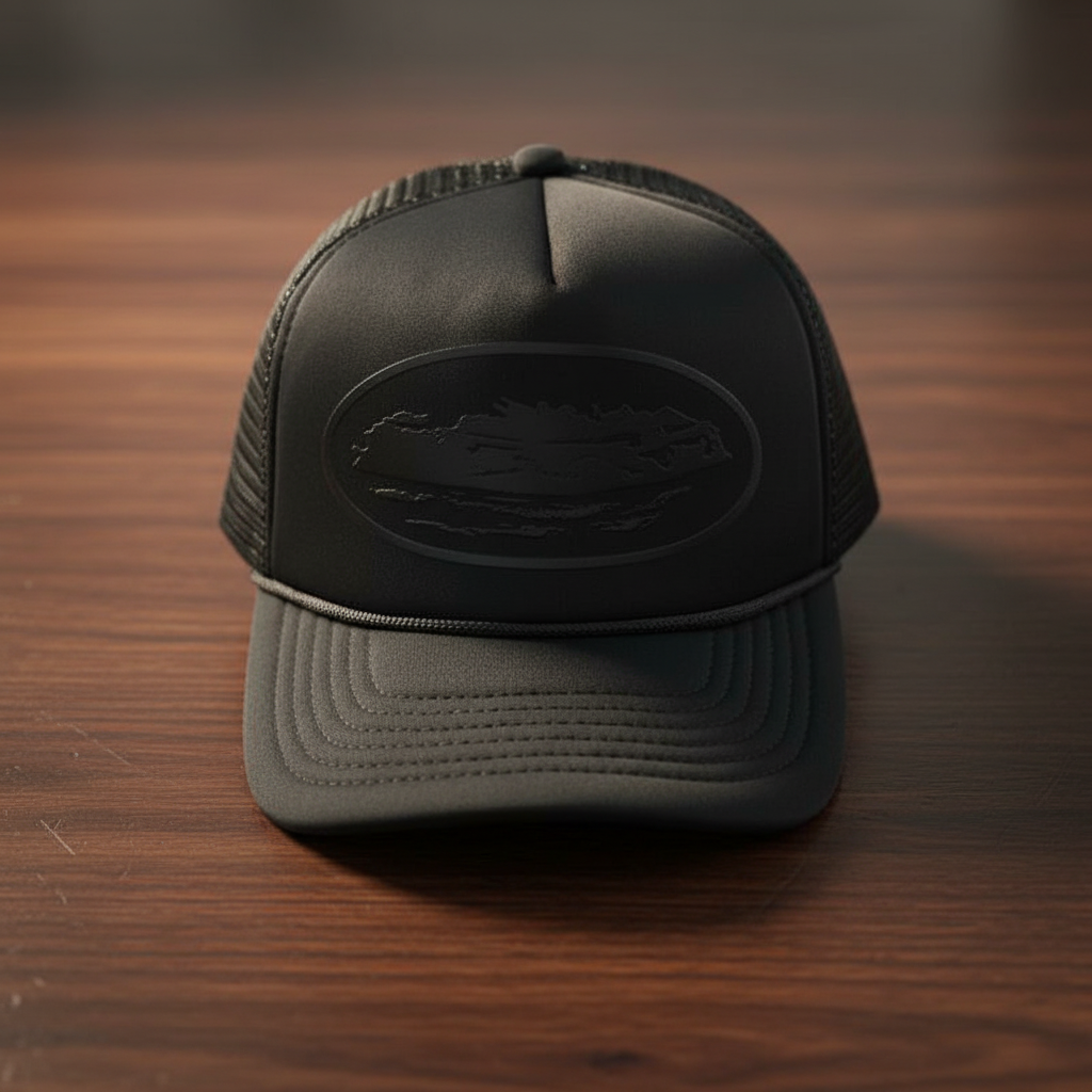 Vintage Mesh Trucker Hat Graphic Print Emerald Green - Other - Cnfans - $15.81