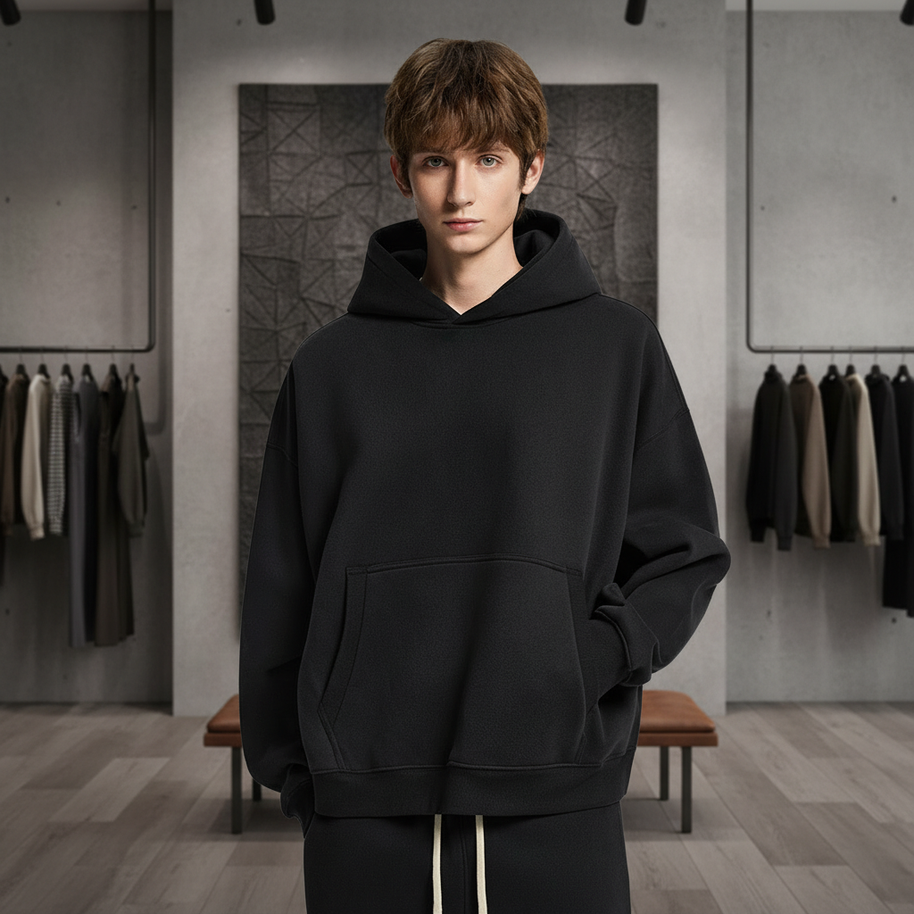 Men BOXY Streetwear Fleece Pullover Hoodie Forest Green - CHAOKEXI（潮可喜） - Cnfans - $25.73