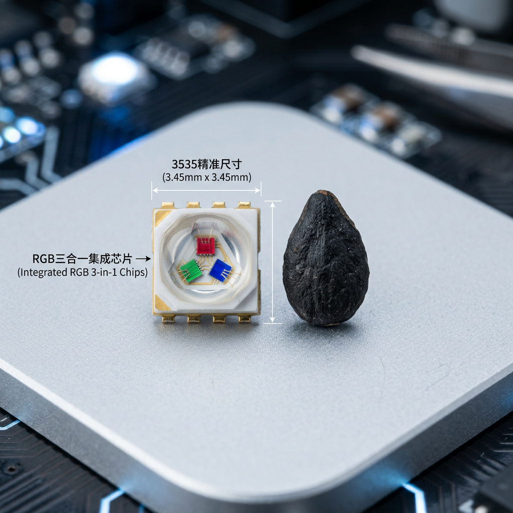 3535陶瓷RGB三合一灯珠：高端户外舞台照明首选，恒彩电子揭秘长寿命与色彩魅力