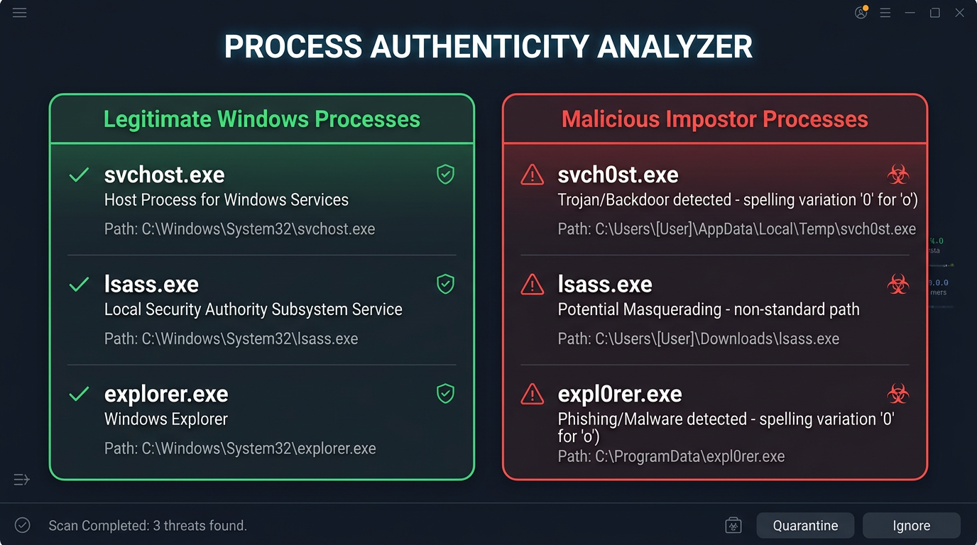 Timeline graphic comparing normal PC CPU and RAM performance versus a malware-infected PC showing resource spikes and instability