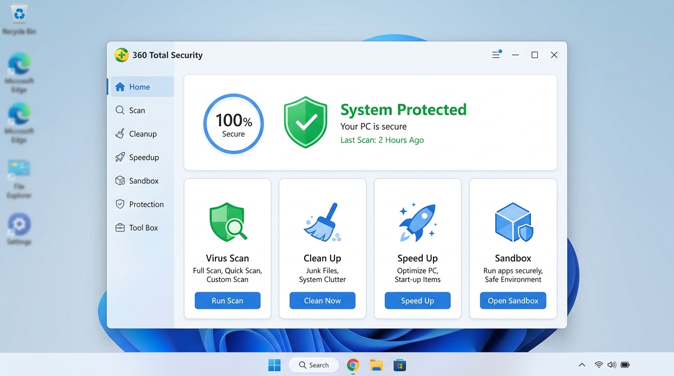 Common signs of computer virus infection including slow performance, pop-ups, and security alerts on a Windows PC