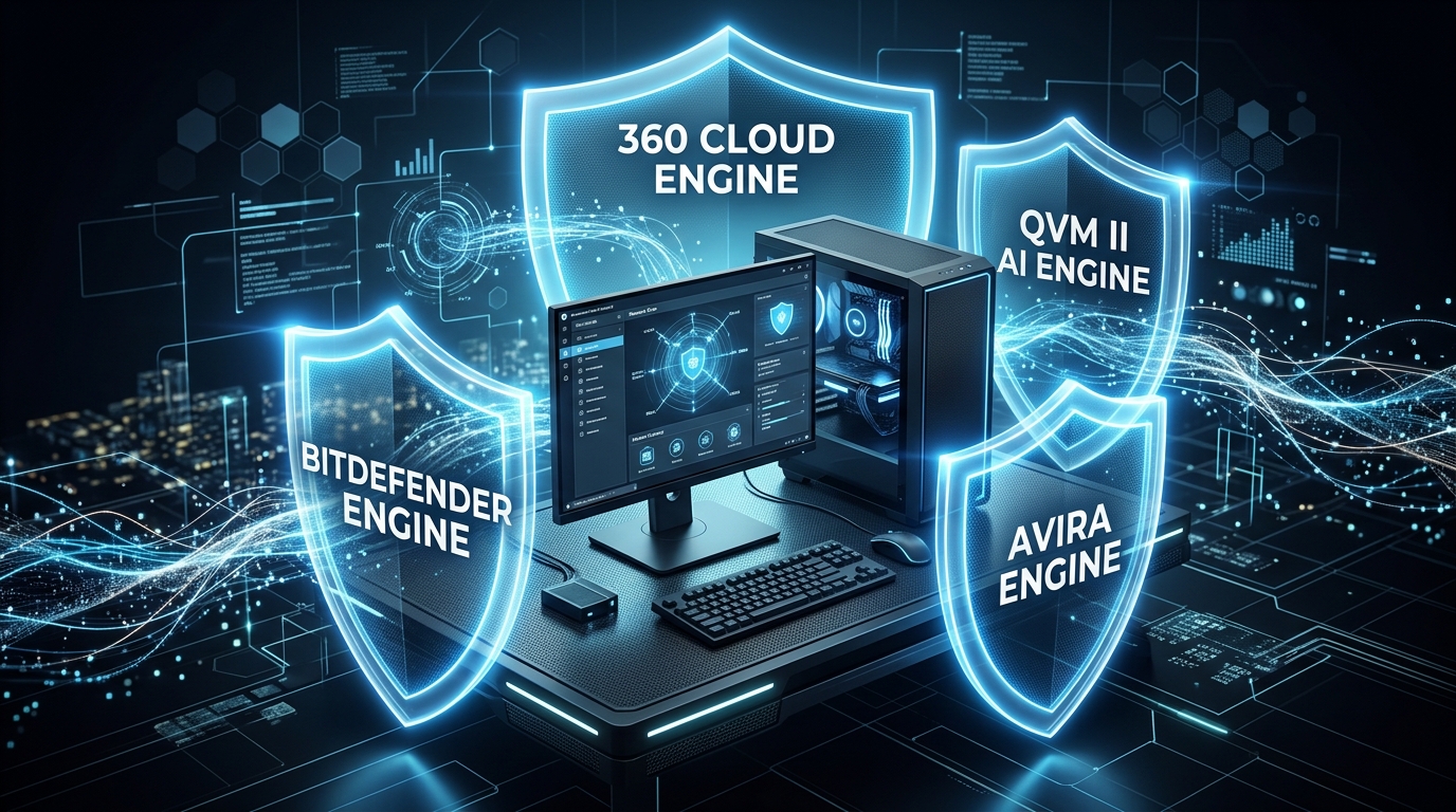 Flowchart comparing standard on-access antivirus scan versus deep targeted McAfee Malware Cleaner scan path showing boot sector and process injection analysis