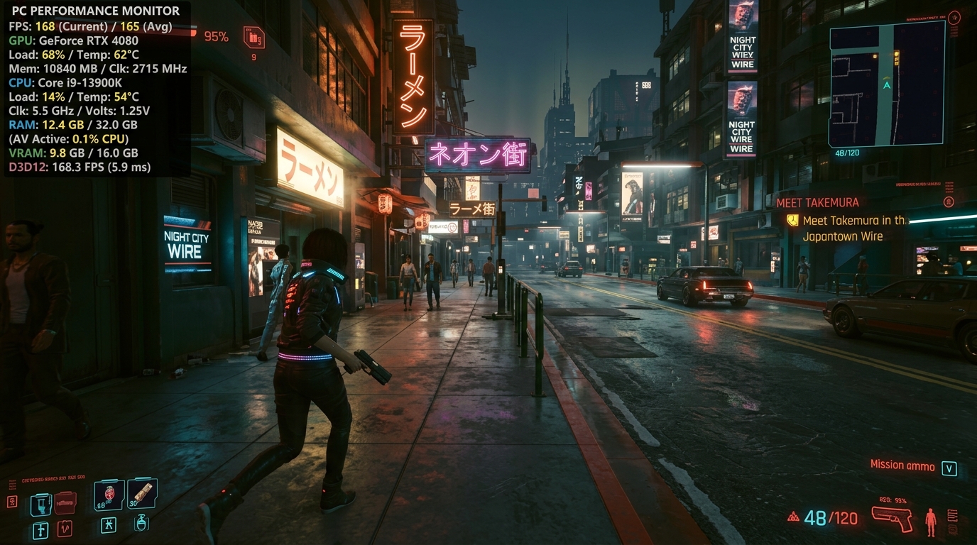 Comparison graph of antivirus resource footprint during gaming sessions for 360 Total Security, Bitdefender, and Norton