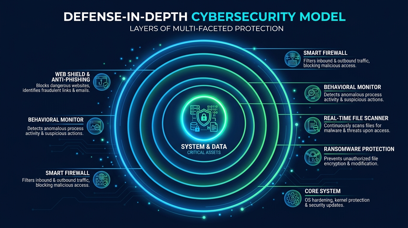 Flowchart diagram showing how polymorphic malware changes its code signature with each infection cycle while maintaining its core malicious functionality
